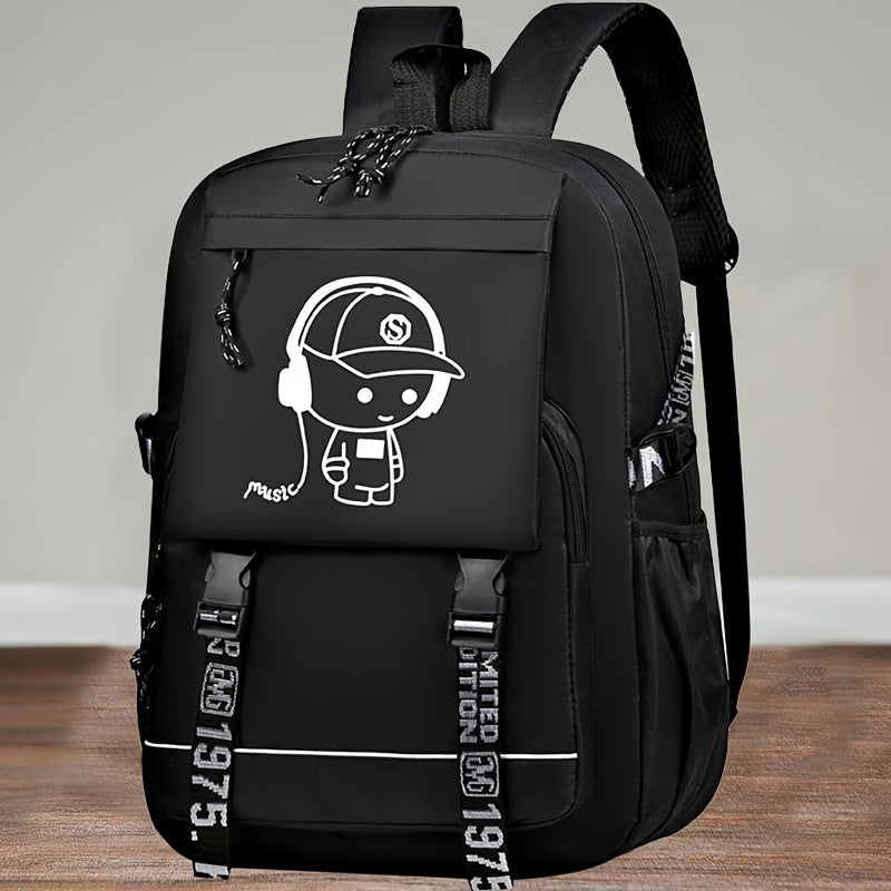 Stylish Backpacks for Students, Fashionable Bags for Women, Oxford Cloth Backpacks for Middle And High School Students [Zipper Direction Random, Shoulder Strap Letters Random]