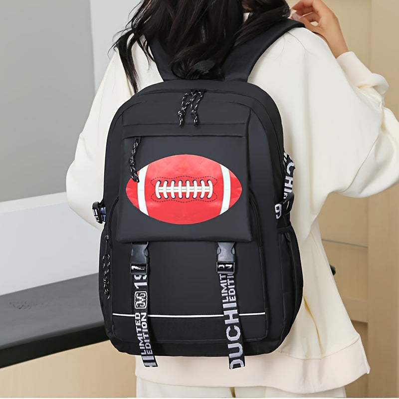 Stylish Backpacks for Students, Fashionable Bags for Women, Oxford Cloth Backpacks for Middle And High School Students [Zipper Direction Random, Shoulder Strap Letters Random]
