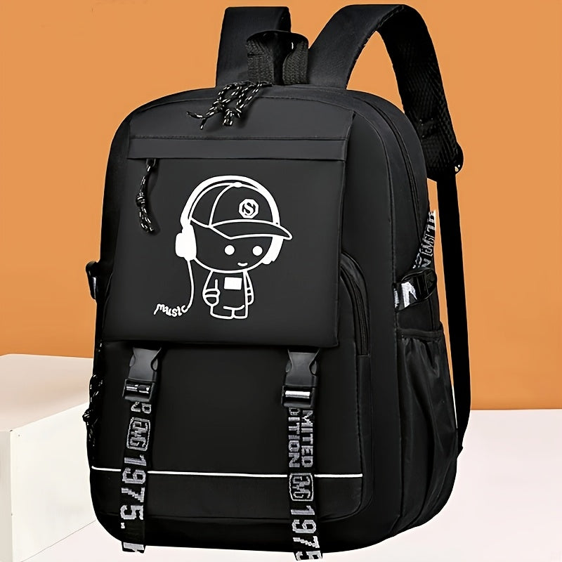 Stylish Backpacks for Students, Fashionable Bags for Women, Oxford Cloth Backpacks for Middle And High School Students [Zipper Direction Random, Shoulder Strap Letters Random]