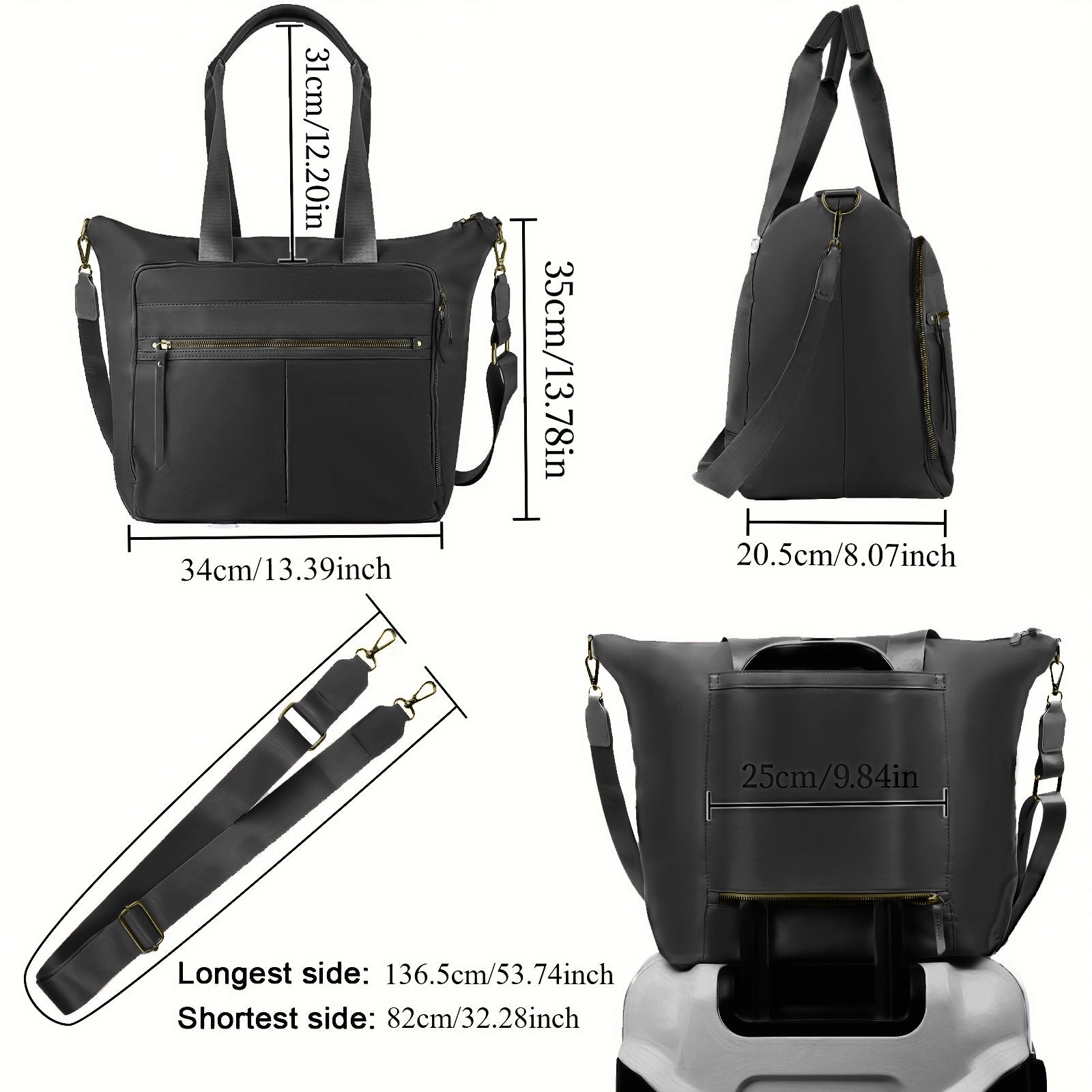 [Unisex Large Capacity Travel Bag]-Multi-functional travel bag-Separation of Wet and Dry | Stylish And Practical Compartment Design-Convenient Side Pocket,Holds 15.6-inch Computer, Ideal for home organization, family trips, h