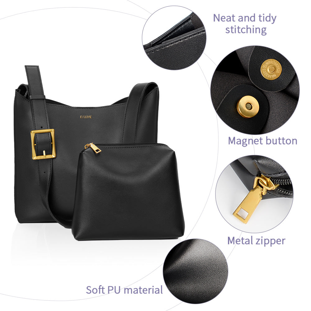 Women's Tote Bag Vegan Leather Travel Work Hobo Bags For Women Medium Slouchy Designer Handbags Fashion Purses