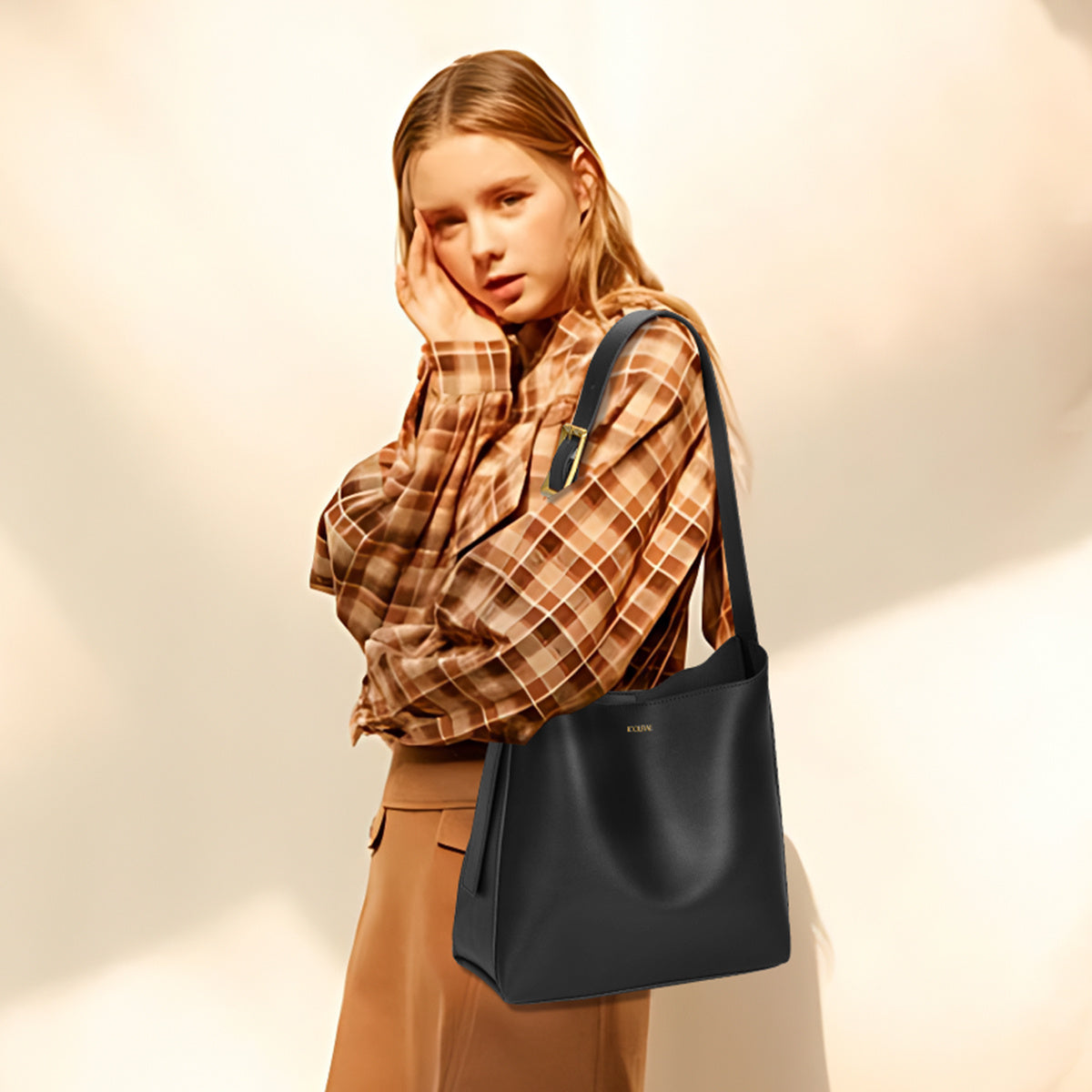 Women's Tote Bag Vegan Leather Travel Work Hobo Bags For Women Medium Slouchy Designer Handbags Fashion Purses