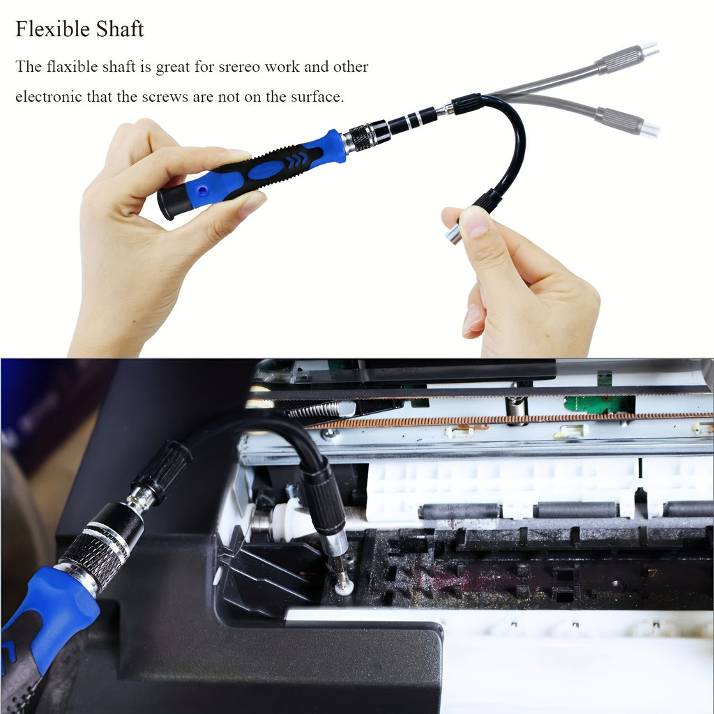 1SET 1pc 115-in-1 Blue Precision Screwdriver Set, Upgraded Multifunctional Electronic Repair Tool Set, Comes with Box, Many Styles, Suitable for Electronic Products, Phones, Computers, iPhones, Glasses, Watches, etc