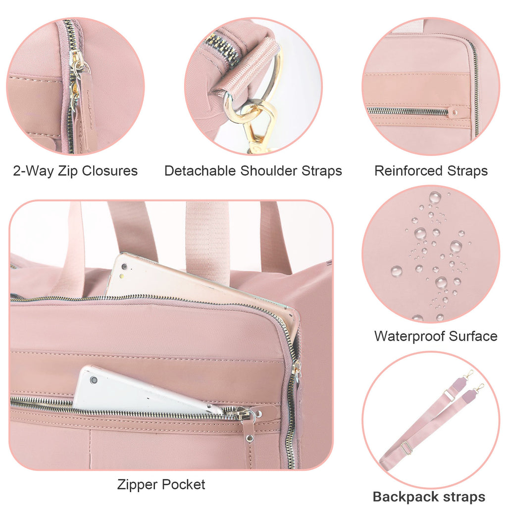 [Unisex Large Capacity Travel Bag]-Multi-functional travel bag-Separation of Wet and Dry | Stylish And Practical Compartment Design-Convenient Side Pocket,Holds 15.6-inch Computer, Ideal for home organization, family trips, h