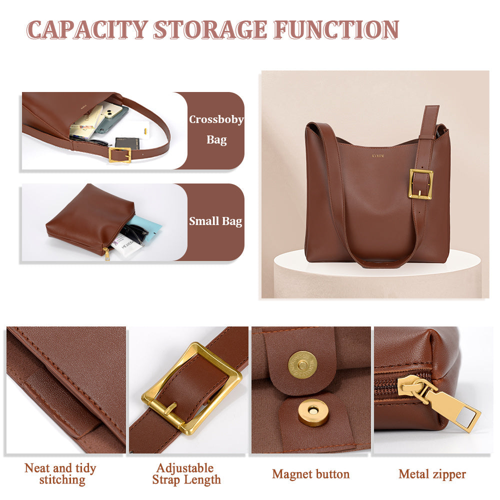 Women's Tote Bag Vegan Leather Travel Work Hobo Bags For Women Medium Slouchy Designer Handbags Fashion Purses