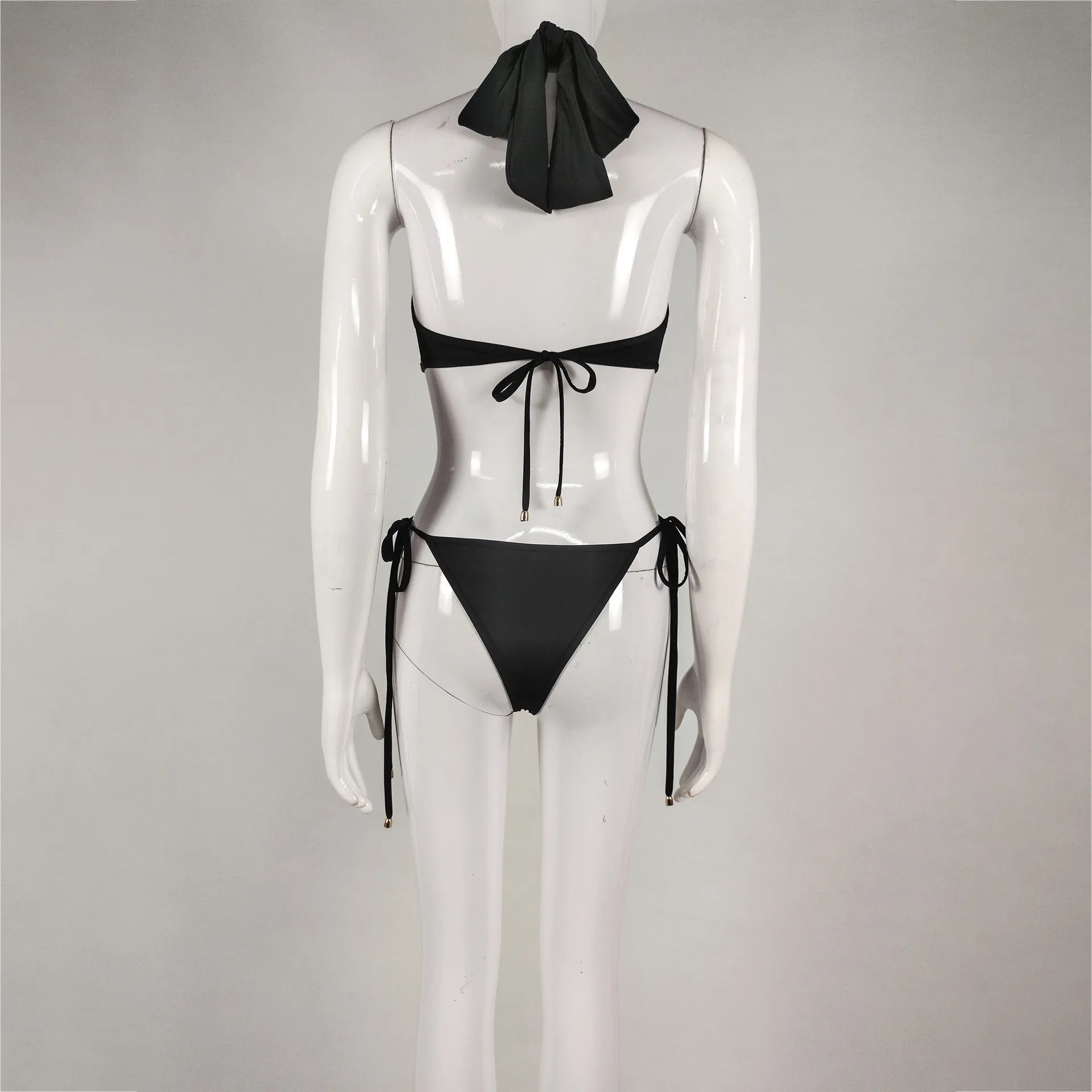 Women Clothes Elegant Hollow Out Two Piece Set Fashion Bodysuit Casual Suits