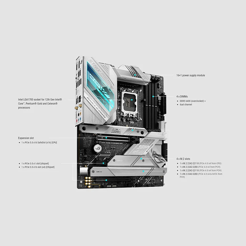 High Quality Z690 Ddr4 Ddr5 Lga 1700 Computer Game Motherboard Atx Support 12Th Generation Cpu  Z690 Pc Gaming Main Board