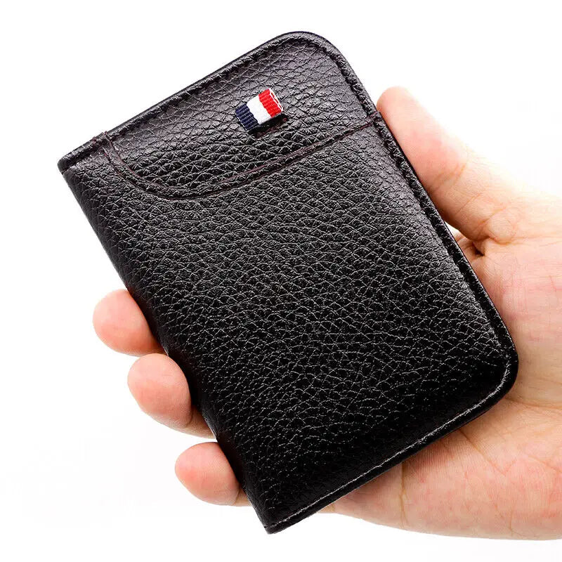 Portable Slim Soft Wallet PU Leather Mini Credit Card Wallet Purse Card Holders for Men Wallet Thin Small Short Wallets