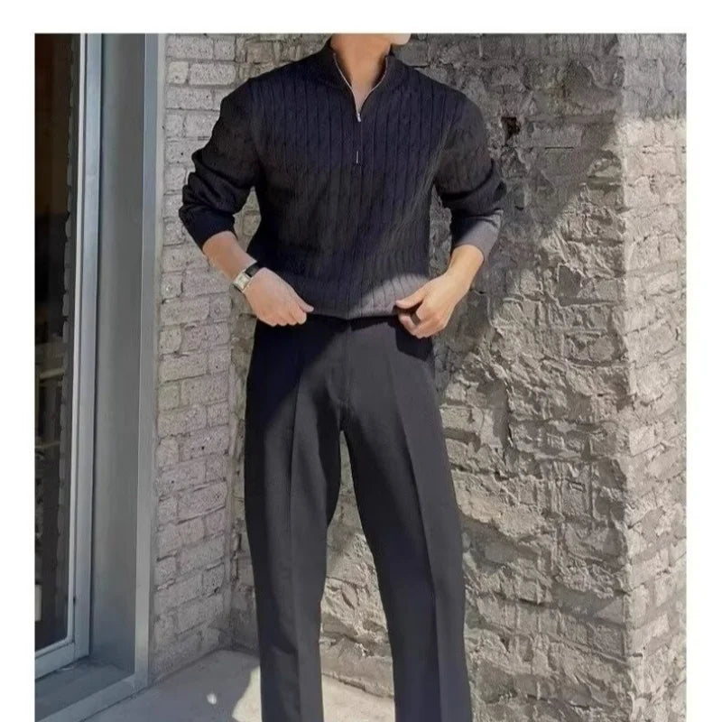 Replica Luxury Sweaters Men Sweater Jersey Korean Reviews Many Clothes Knitwear Cardigan Autumn Men's Clothing Mens Coat Hırka