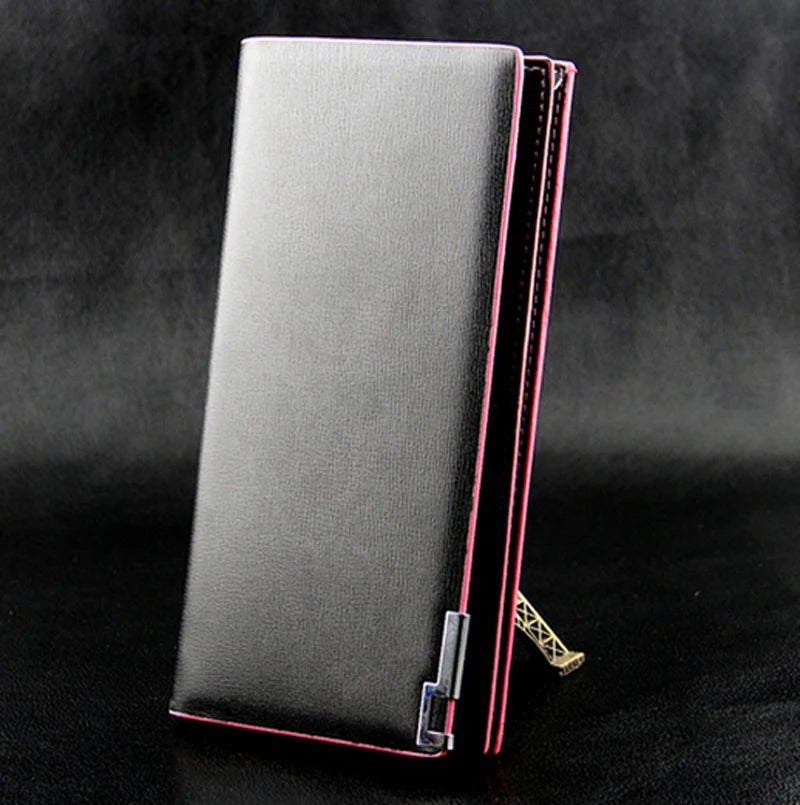 New Men's Wallet Thin Slim Wallet Long Male Business Clutch Bag Coin Purse Luxury Brand Men Wallet Carteira Masculina Cardholder
