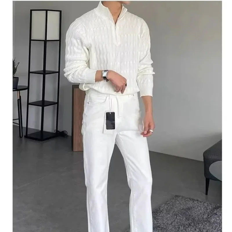 Replica Luxury Sweaters Men Sweater Jersey Korean Reviews Many Clothes Knitwear Cardigan Autumn Men's Clothing Mens Coat Hırka