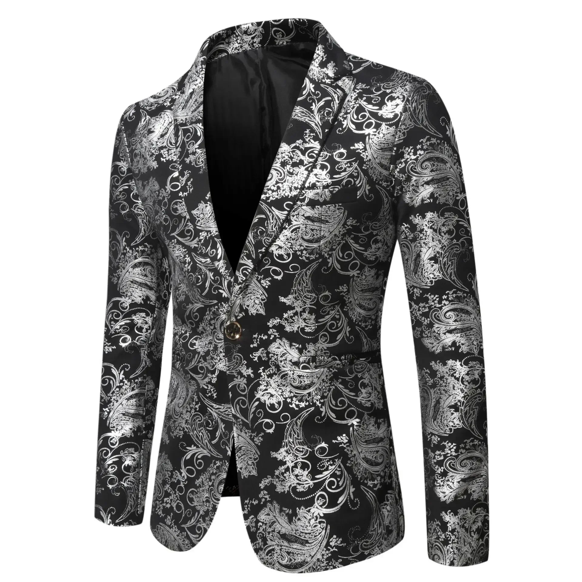 Blazer Mens Jacket Fashion Business Handsome British Style Casual Slim-fit Print Wedding Work Hot Chick At The Bar  Blazers