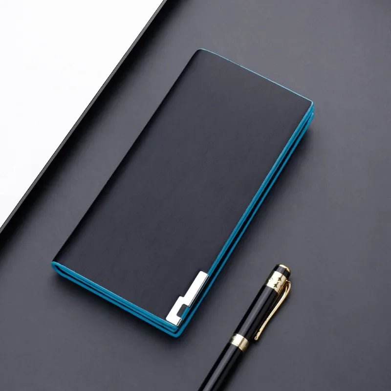 New Men's Wallet Thin Slim Wallet Long Male Business Clutch Bag Coin Purse Luxury Brand Men Wallet Carteira Masculina Cardholder