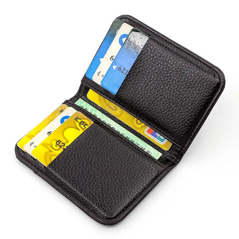 Portable Slim Soft Wallet PU Leather Mini Credit Card Wallet Purse Card Holders for Men Wallet Thin Small Short Wallets