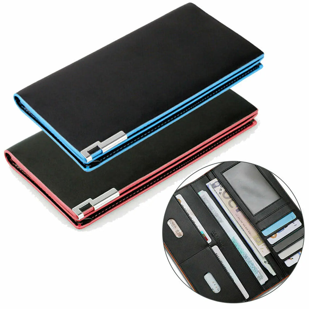 New Men's Wallet Thin Slim Wallet Long Male Business Clutch Bag Coin Purse Luxury Brand Men Wallet Carteira Masculina Cardholder