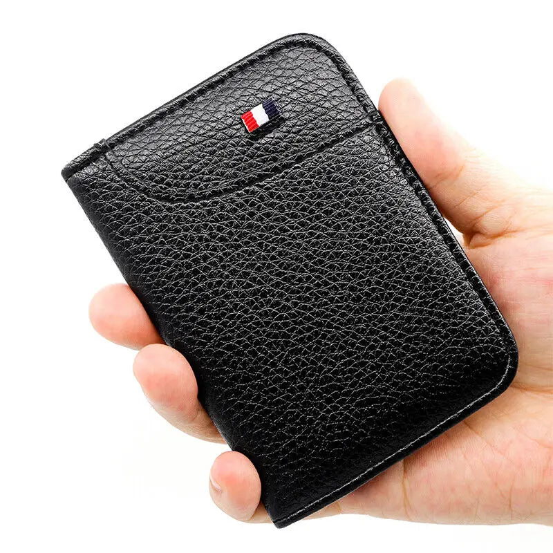 Portable Slim Soft Wallet PU Leather Mini Credit Card Wallet Purse Card Holders for Men Wallet Thin Small Short Wallets