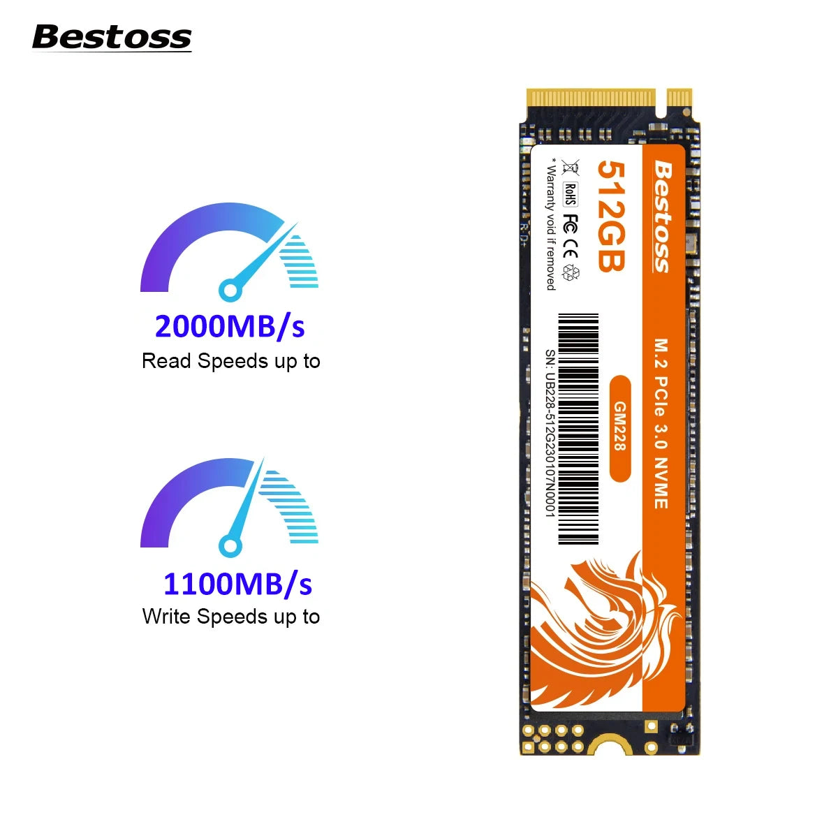 Bestoss Nvme M2 Ssd 1tb Notebook Ssd Nvme M2 256gb Diy Gaming Computer Internal Solid State Drives For Laptops GM32845