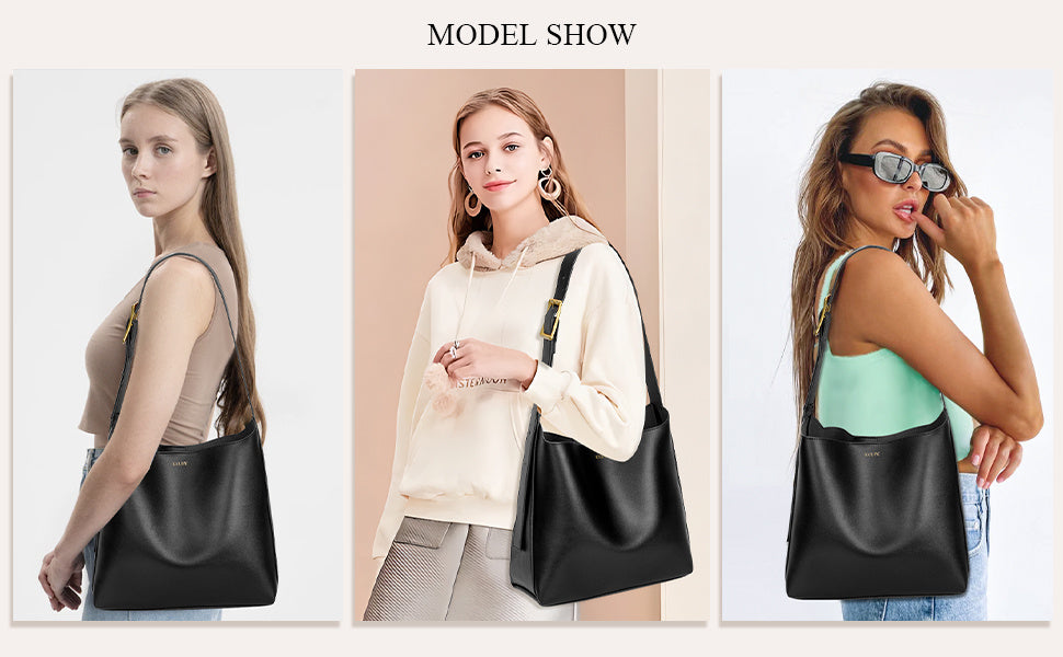 Women's Tote Bag Vegan Leather Travel Work Hobo Bags For Women Medium Slouchy Designer Handbags Fashion Purses