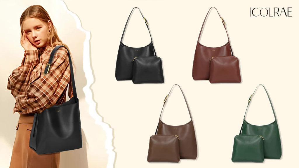 Women's Tote Bag Vegan Leather Travel Work Hobo Bags For Women Medium Slouchy Designer Handbags Fashion Purses
