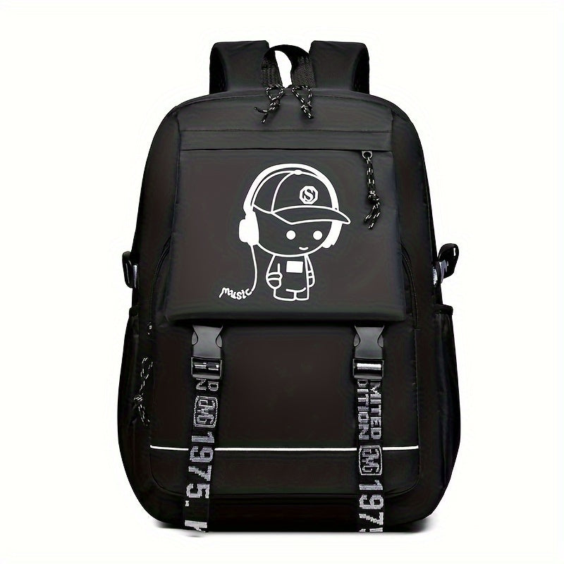 Stylish Backpacks for Students, Fashionable Bags for Women, Oxford Cloth Backpacks for Middle And High School Students [Zipper Direction Random, Shoulder Strap Letters Random]