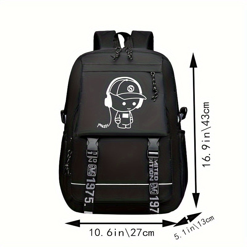 Stylish Backpacks for Students, Fashionable Bags for Women, Oxford Cloth Backpacks for Middle And High School Students [Zipper Direction Random, Shoulder Strap Letters Random]