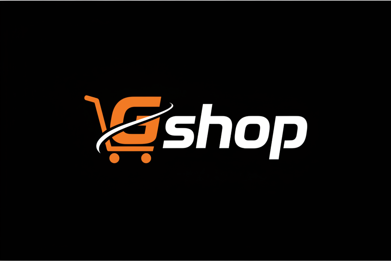 Logo Gshop naranja y blanco